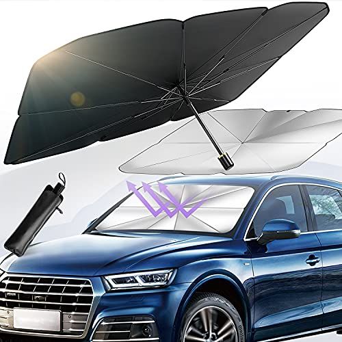 Premium Foldable Car Sun Shade Umbrella – UV Protection Windshield Cover
