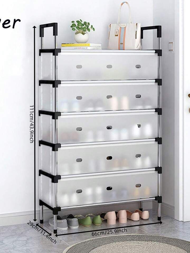 Premium 5-Tier Stainless Steel Shoe Rack